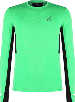 Montura - STRIDE POLARTEC L/S MAGLIA — VIBE GREEN — Vista frontale 1