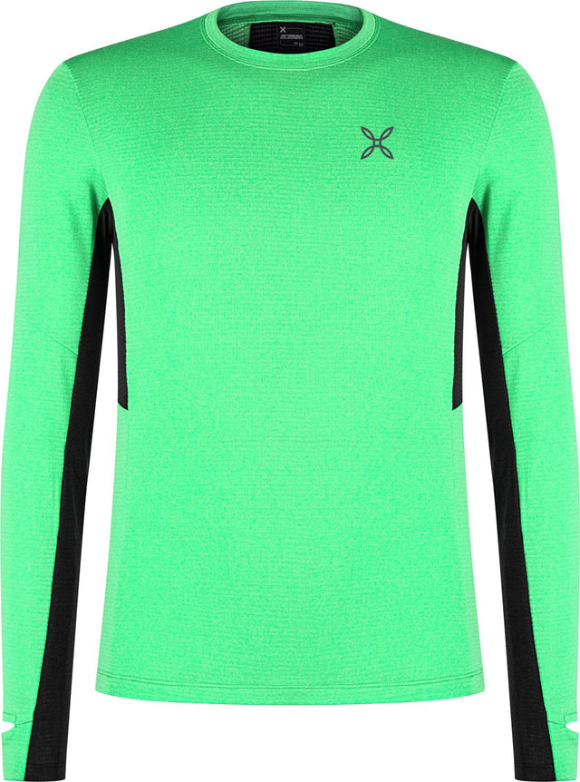 Montura - STRIDE POLARTEC L/S MAGLIA — VIBE GREEN — Vista frontale 1