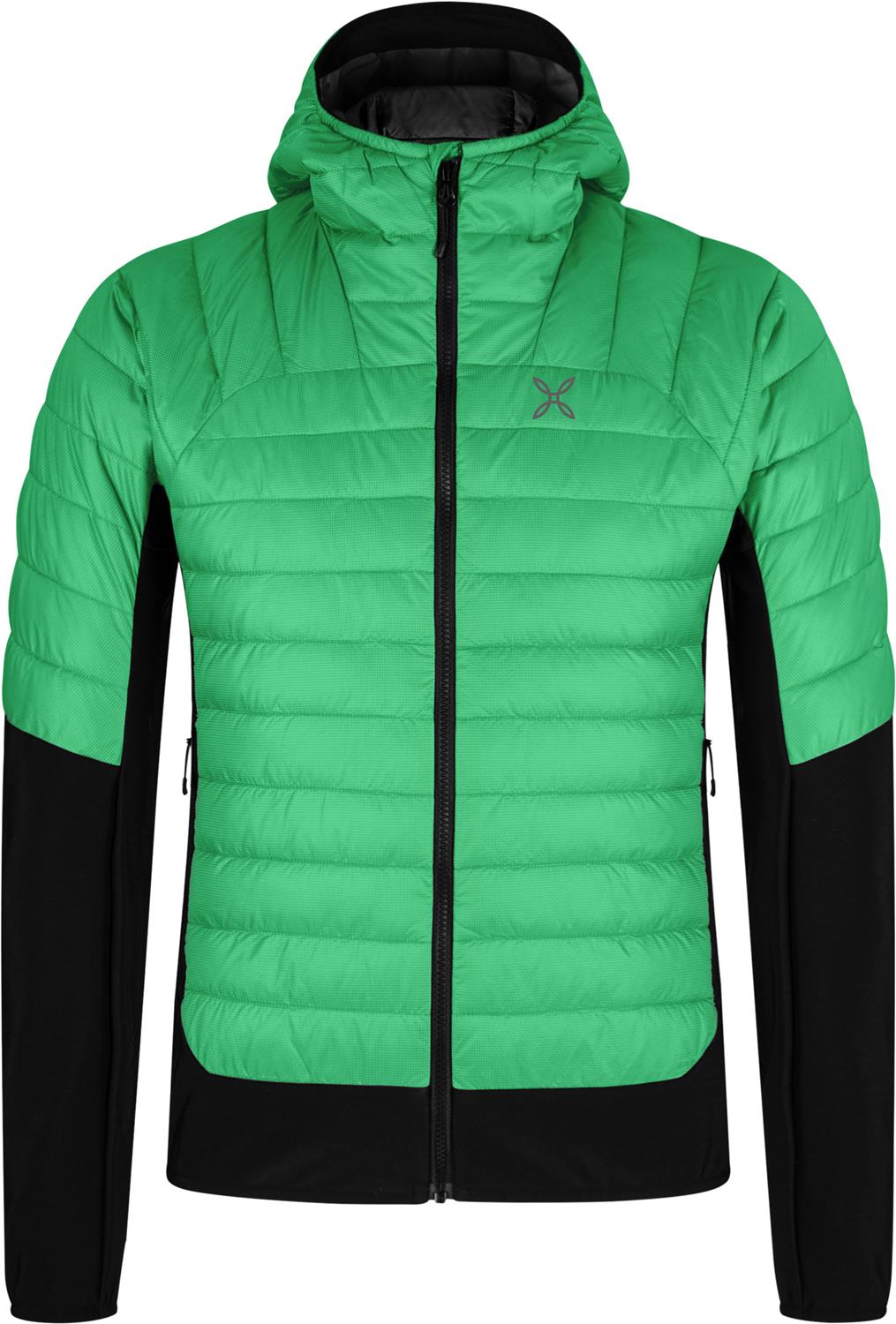 Montura - PEAK HYBRID HOODED JACKET — VIBE GREEN — Vista frontale 1