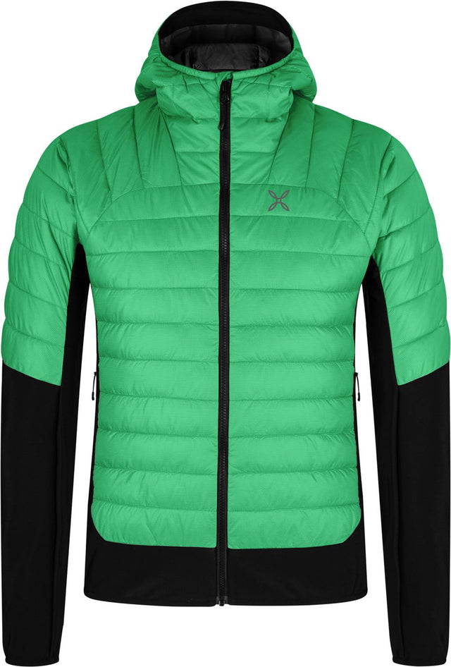 Montura - PEAK HYBRID HOODED JACKET — VIBE GREEN — Vista frontale 1