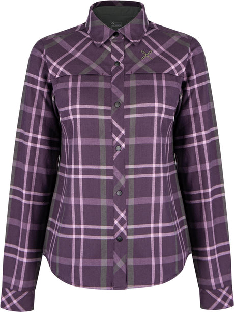 Montura - CHECK SHIRT WOMAN — VINACCIA/VERDE SALVIA — Vista frontale 1