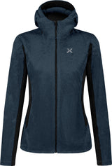 Montura - POLAR STYLE HOODED JKT WOMAN — BLUEBERRY — Vista frontale 1