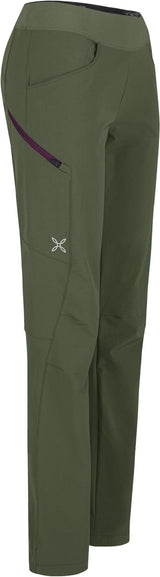 Montura - DOLOMITI 2 -5 CM PANTS WOMAN — VERDE SALVIA/VINACCIA — Immagine 2