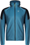 Montura - ACTION HOODED MAGLIA — STEEL BLUE/SUNNY LIME — Vista frontale 1