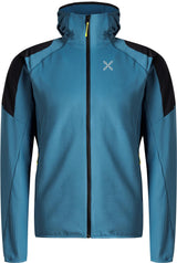 Montura - ACTION HOODED MAGLIA — STEEL BLUE/SUNNY LIME — Vista frontale 1