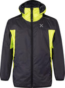 Montura - NEVIS 2 JACKET KIDS — ANTRACITE/VERDE LIME — Vista frontale 1