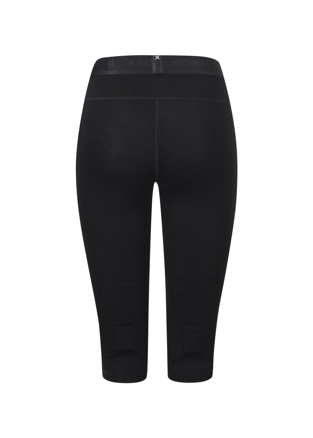 Montura - MERINO CONCEPT 3/4 PANTS WOMAN — BLACK — Vista posteriore 2