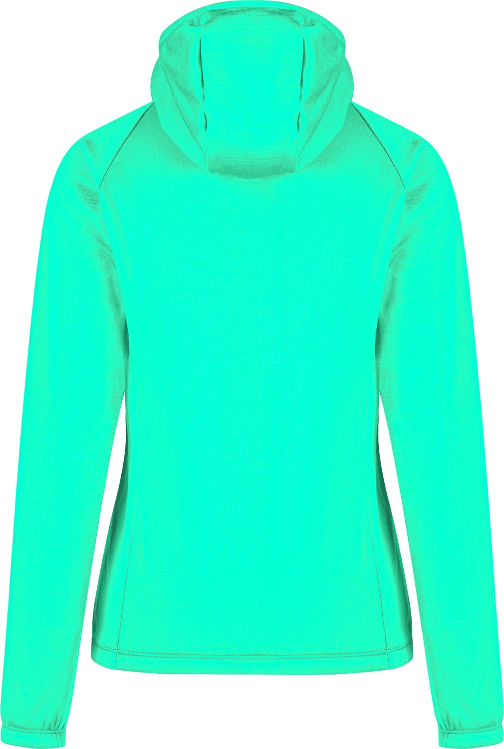 Montura - FADIS GRID HOODED MAGLIA WOMAN — BRIGHT TEAL — Vista posteriore 3