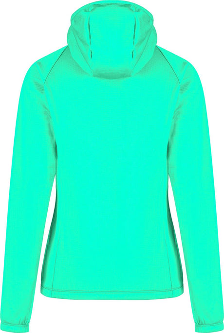 Montura - FADIS GRID HOODED MAGLIA WOMAN — BRIGHT TEAL — Vista posteriore 3