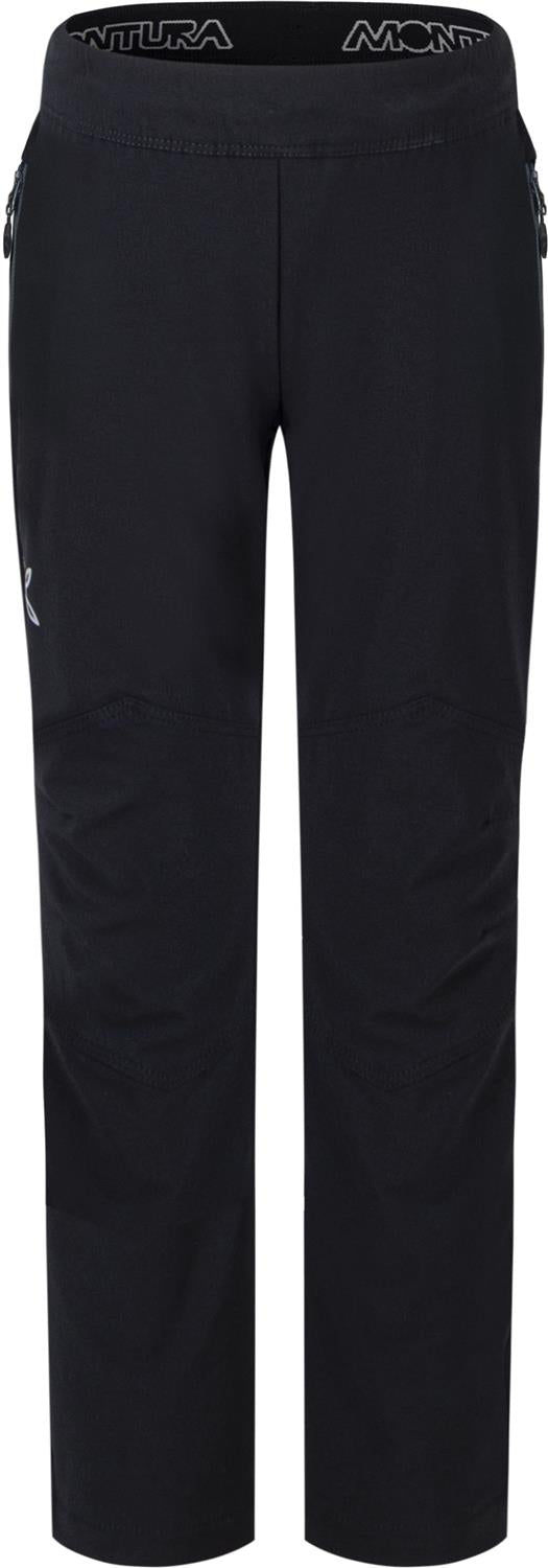 Montura - OUTLAND PANTS KIDS — BLACK/PIOMBO — Vista frontale 1
