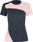 Montura - MIX-UP T-SHIRT WOMAN — GRAPHITE BLUE/LIGHT ROSE — Vista frontale 1