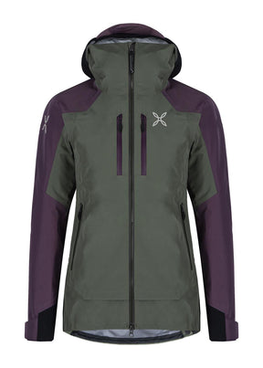 Montura - CLIFF JACKET WOMAN — VERDE SALVIA/VINACCIA — Vista frontale 1