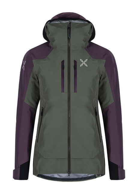 Montura - CLIFF JACKET WOMAN — VERDE SALVIA/VINACCIA — Vista frontale 1