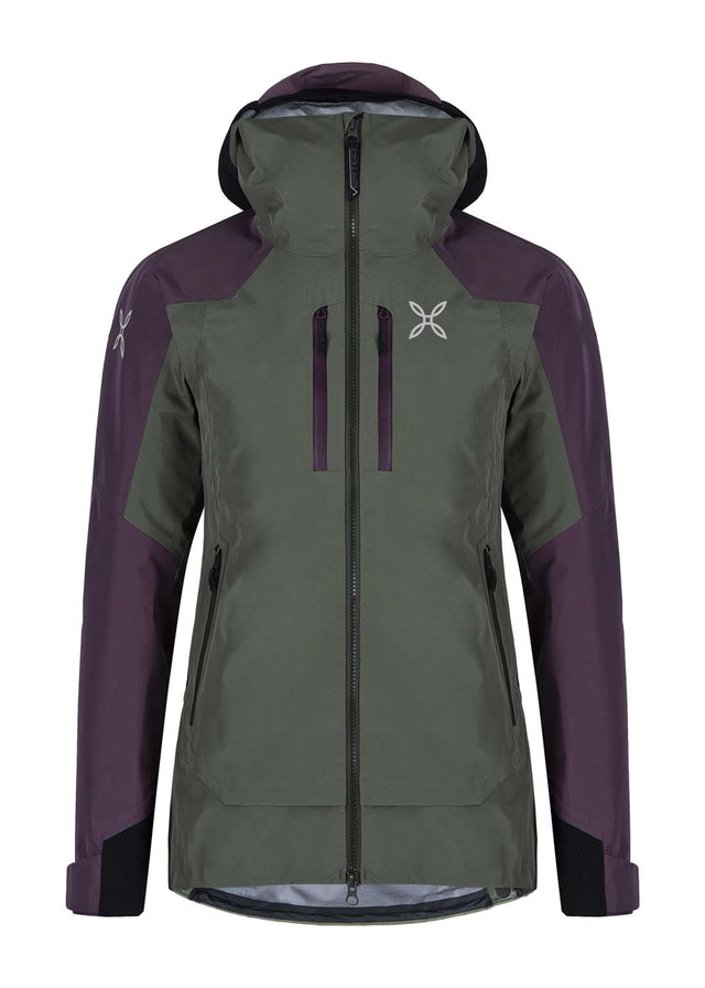 Montura - CLIFF JACKET WOMAN — VERDE SALVIA/VINACCIA — Vista frontale 1