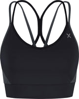 Montura - CRIMP CROSS BRA WOMAN — BLACK/PIOMBO — Vista frontale 1
