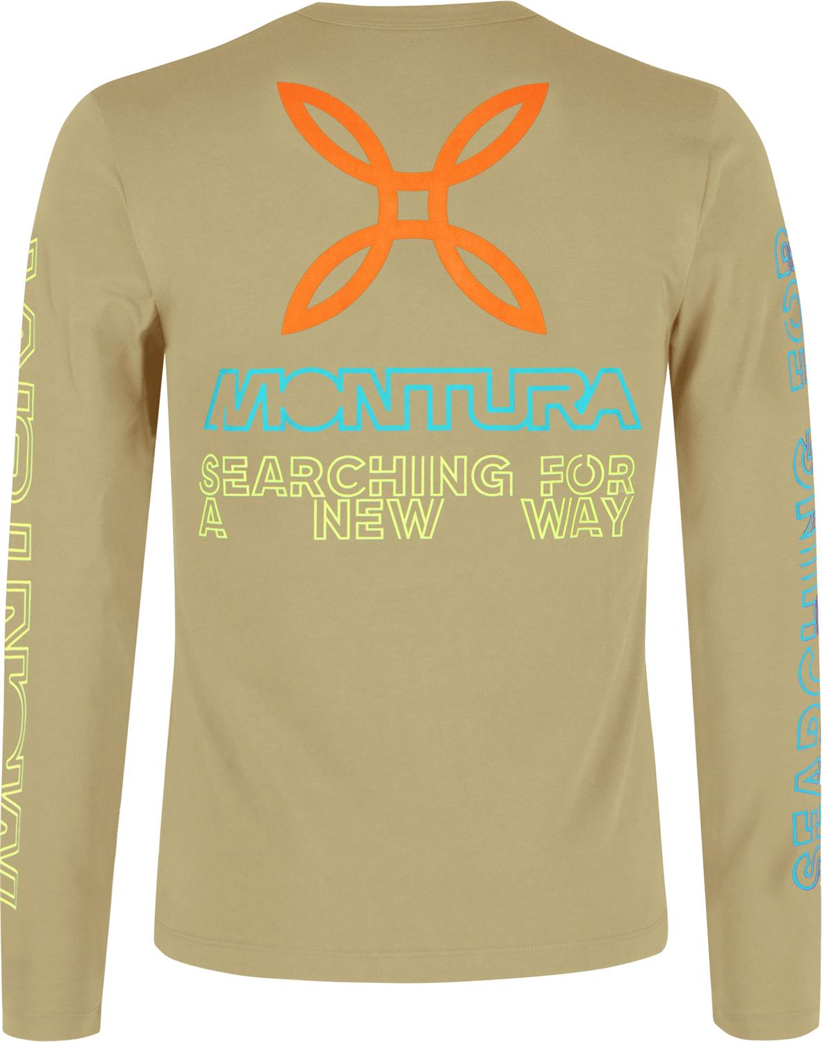 Montura - NEW WAY MAGLIA — DESERT BEIGE/SUNNY LIME — Vista posteriore 2