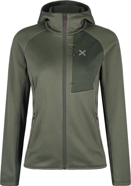 Montura - GROOVE MAGLIA WOMAN — VERDE SALVIA/VINACCIA — Vista frontale 1