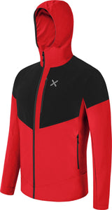 Montura - SPITZE WF HOODED MAGLIA — ROSSO/BLACK — Immagine 2