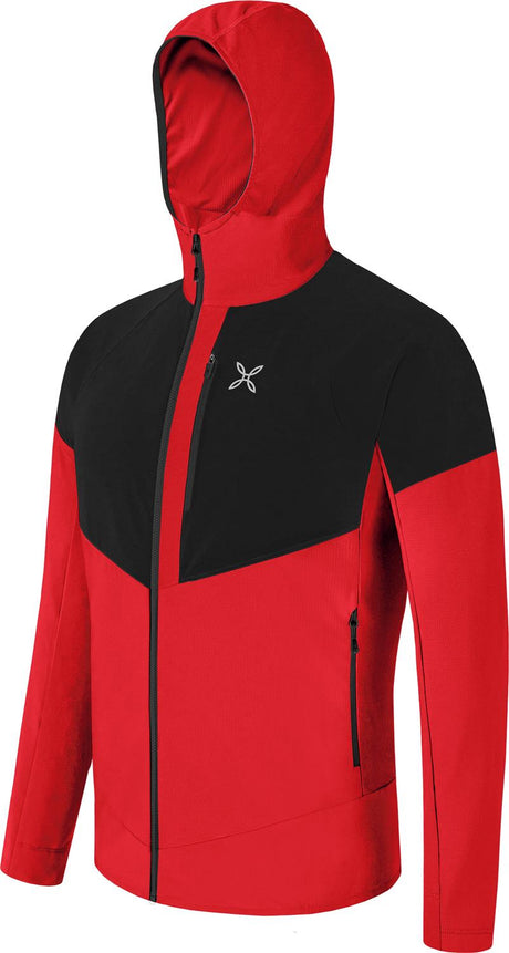 Montura - SPITZE WF HOODED MAGLIA — ROSSO/BLACK — Immagine 2