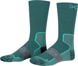 Montura - MERINO WOOL WARM MID SOCKS — VERDE FORESTA/BRIGHT TEAL — Vista frontale 1