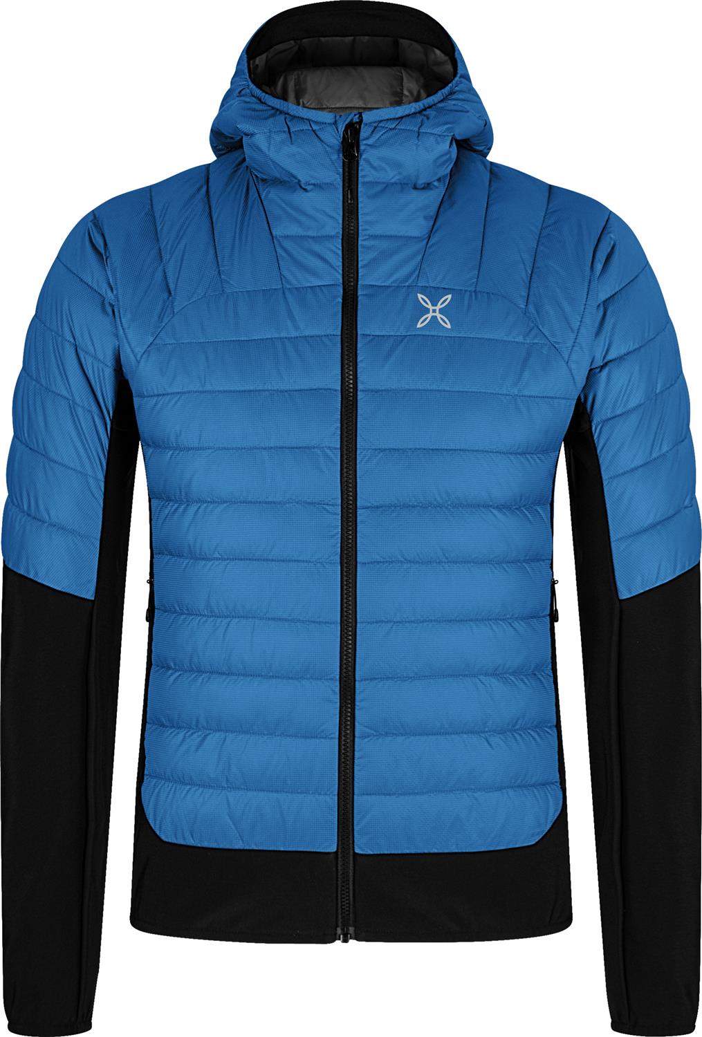 Montura - PEAK HYBRID HOODED JACKET — B.BLUE — Vista frontale 1