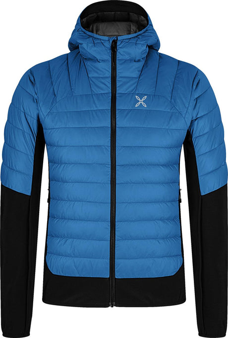 Montura - PEAK HYBRID HOODED JACKET — B.BLUE — Vista frontale 1