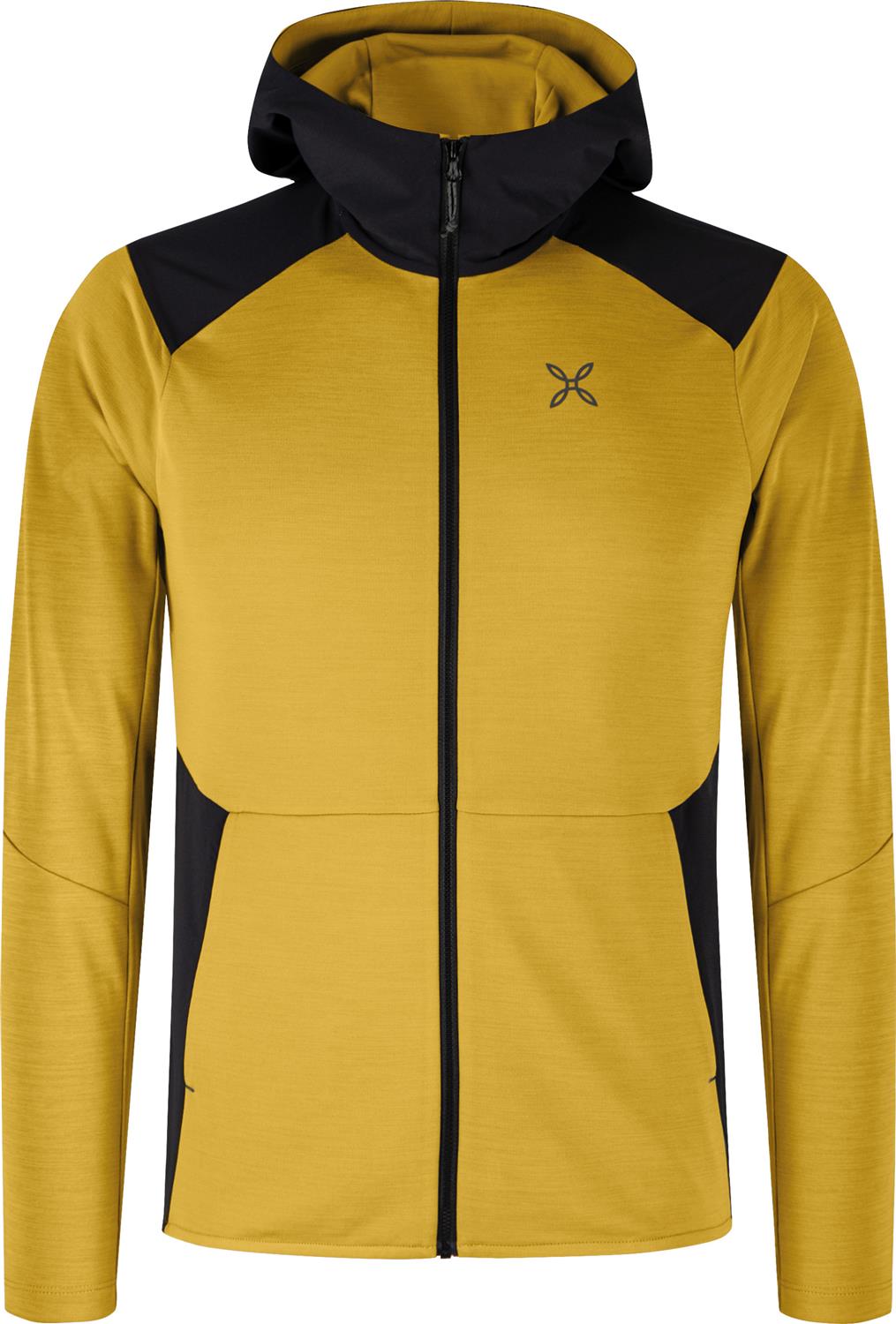Montura - TIMELESS MIX HOODED MAGLIA — MUSTARD — Vista frontale 1