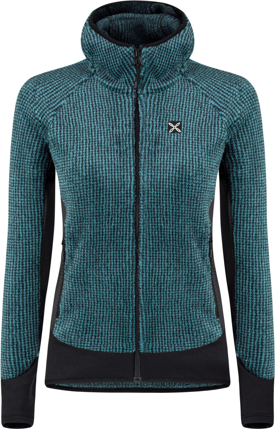 Montura - REMIX FLEECE JACKET WOMAN — CARE BLUE — Vista frontale 1
