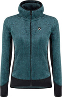Montura - REMIX FLEECE JACKET WOMAN — CARE BLUE — Vista frontale 1