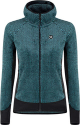 Montura - REMIX FLEECE JACKET WOMAN — CARE BLUE — Vista frontale 1