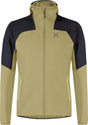 Montura - RISE HOODED JACKET — DESERT BEIGE/SUNNY LIME — Vista frontale 1