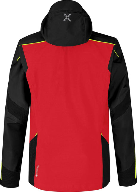 Montura - VERTIGO GTX PRO JACKET — ROSSO/GIALLO FLUO — Vista posteriore 3