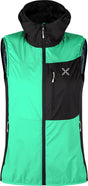 Montura - TRACCIA OCTA HOODED VEST WOMAN — BRIGHT TEAL/SHELL — Vista frontale 1