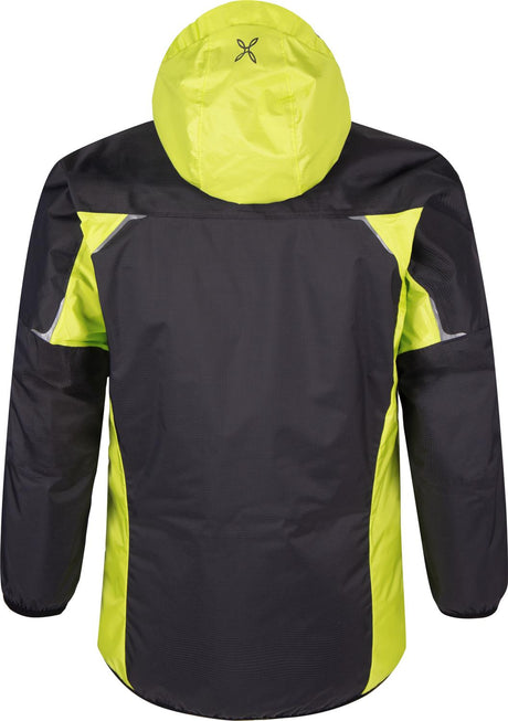 Montura - NEVIS 2 JACKET KIDS — ANTRACITE/VERDE LIME — Vista posteriore 3