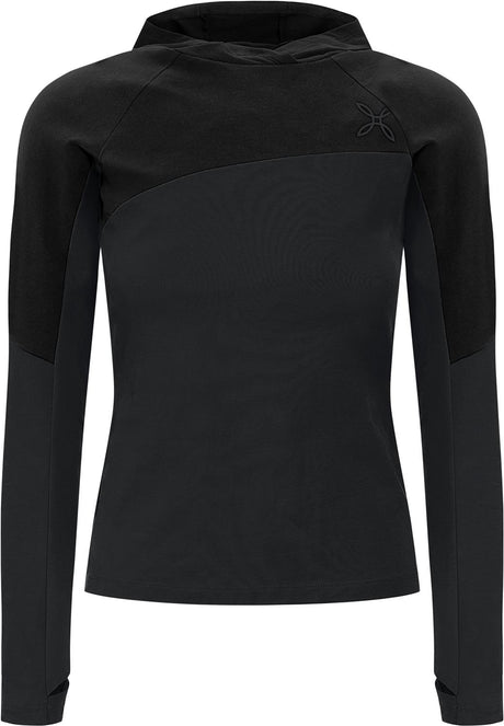 Montura - FREE EVO HOODED MAGLIA WOMAN — ARDESIA — Vista frontale 1
