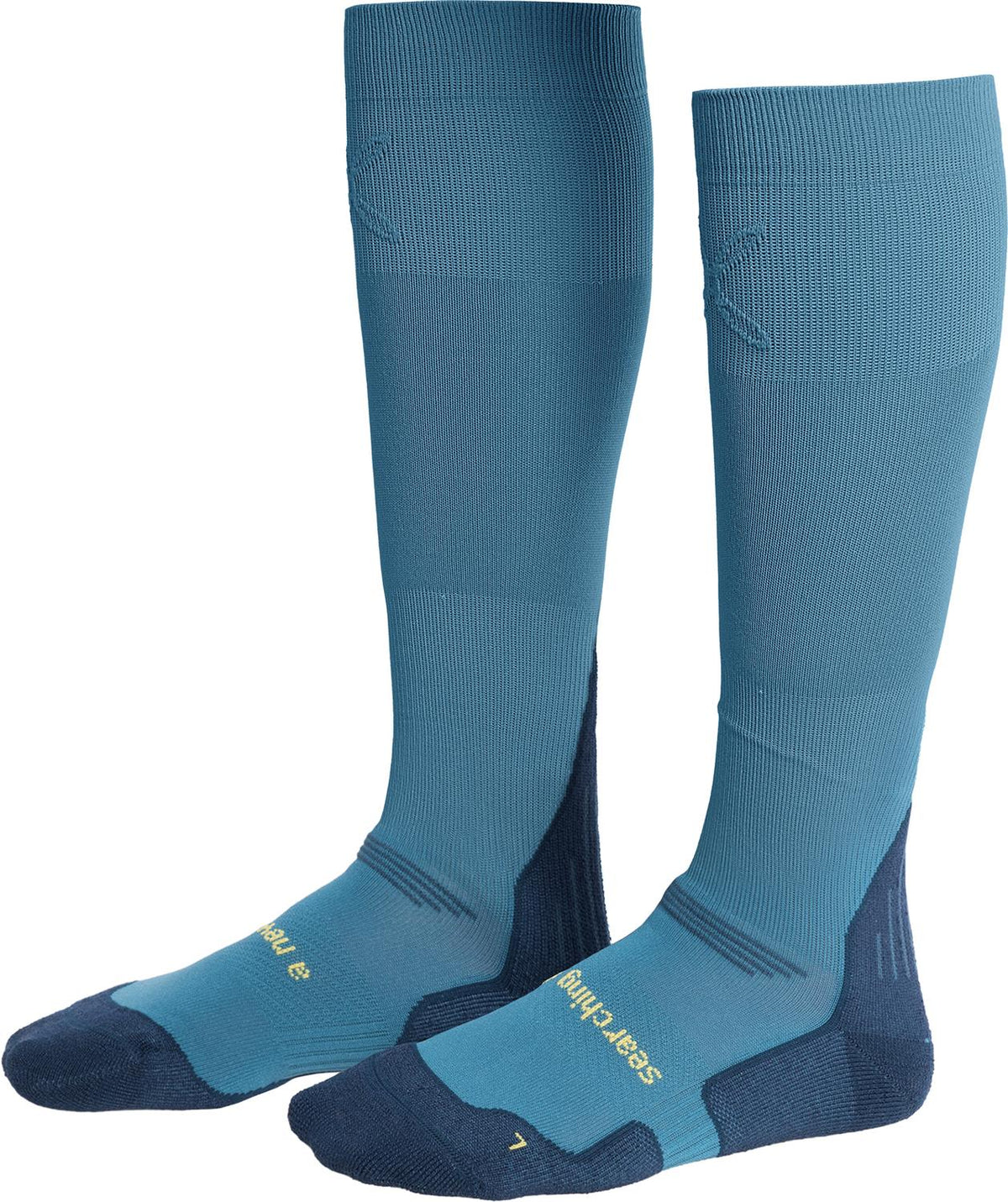 Montura - SYNTH SOCKS — STEEL BLUE/SUNNY LIME — Vista frontale 1