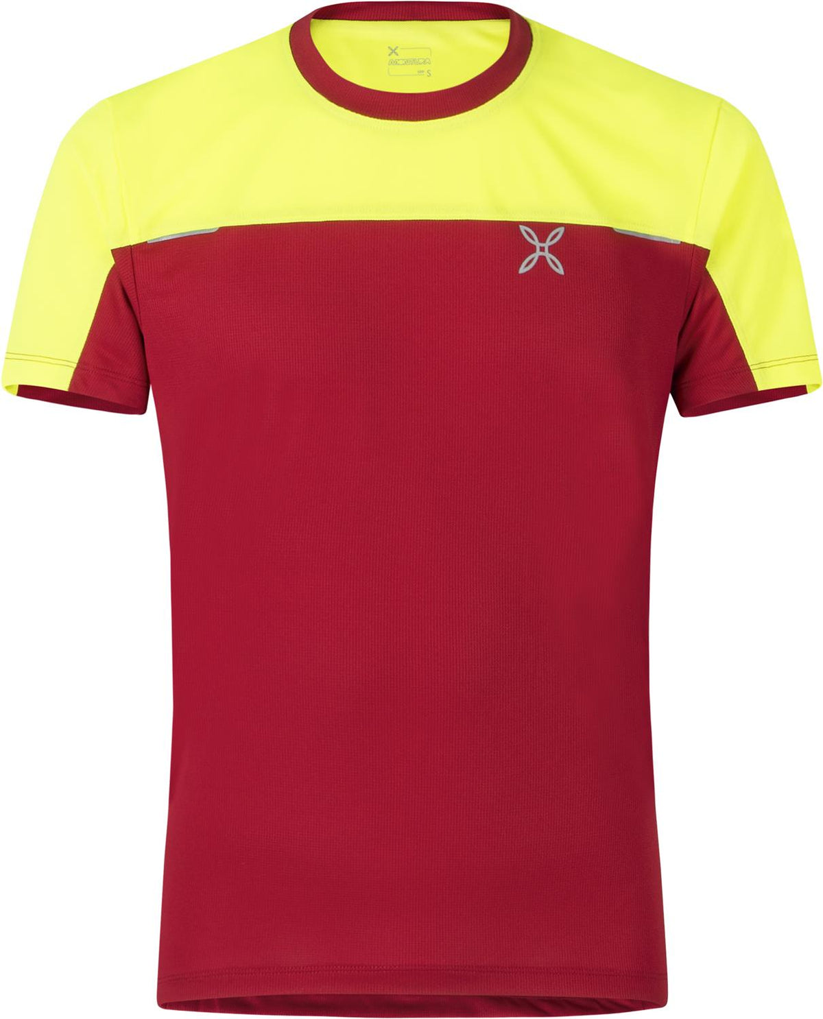 Montura - HIGH T-SHIRT — ROSSO/GIALLO FLUO — Vista frontale 1