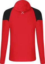 Montura - SPITZE WF HOODED MAGLIA — ROSSO/BLACK — Vista posteriore 3