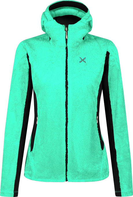 Montura - POLAR STYLE HOODED JKT WOMAN — BRIGHT TEAL — Vista frontale 1