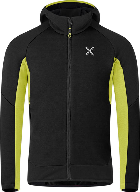 Montura - SKY PLUS MAGLIA KIDS — BLACK/VERDE LIME — Vista frontale 1
