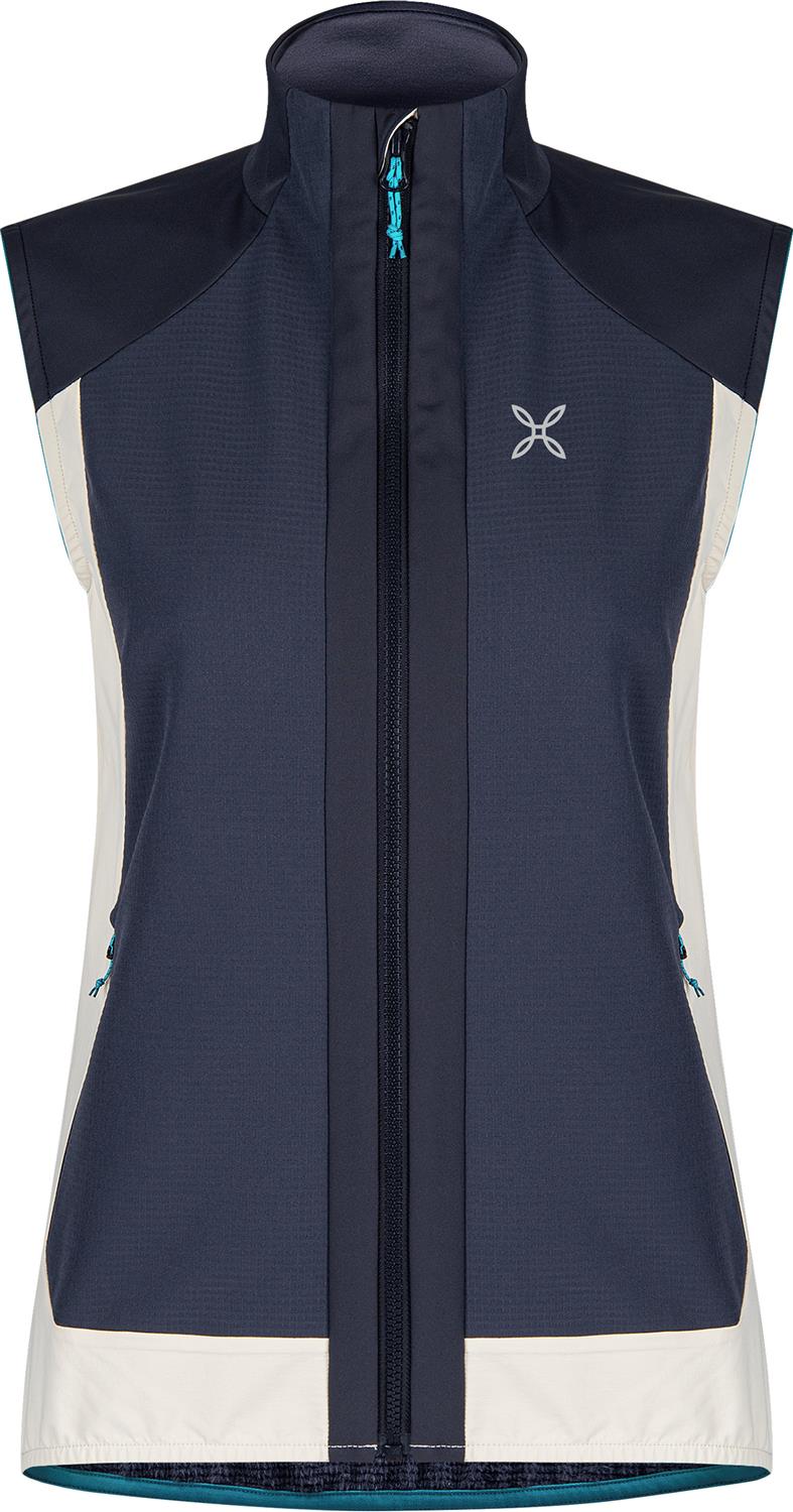 Montura - DOLOMITI WIND VEST WOMAN — GRAPHITE BLUE/TURQUOISE — Vista frontale 1