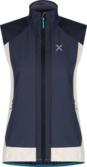 Montura - DOLOMITI WIND VEST WOMAN — GRAPHITE BLUE/TURQUOISE — Vista frontale 1