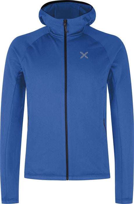 Montura - FADIS GRID HOODED MAGLIA — B.BLUE — Vista frontale 1
