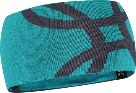 Montura - MERINO LOGO BAND — TURQUOISE/GRAPHITE BLUE — Vista frontale 1