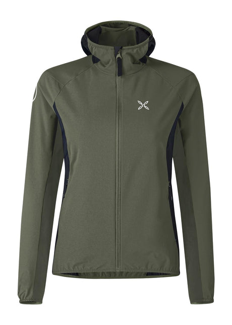 Montura - FLASH SKY JACKET WOMAN — VERDE SALVIA — Vista frontale 1
