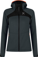 Montura - VERTIGO OCTA HOODED MAGLIA WOM — TOWER GREY/MELON — Vista frontale 1