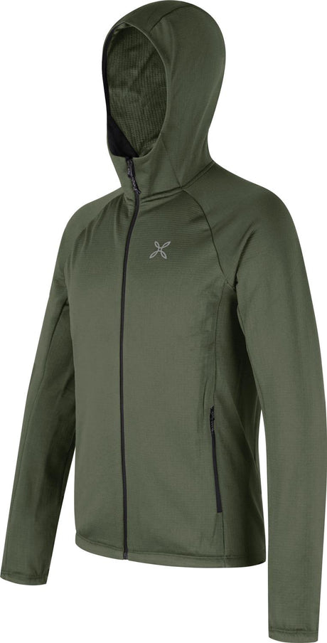 Montura - FADIS GRID HOODED MAGLIA — VERDE SALVIA — Immagine 2