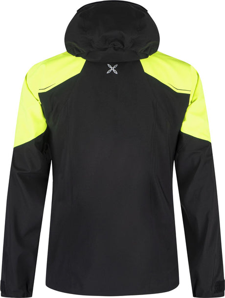 Montura - MONTE 2 JACKET — BLACK/GIALLO FLUO — Vista posteriore 3