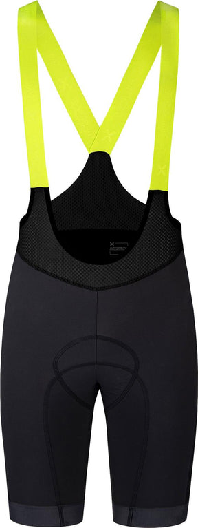 Montura - RANDO CYCLING BIBSHORT — BLACK/VERDE LIME — Vista frontale 1