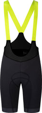 Montura - RANDO CYCLING BIBSHORT — BLACK/VERDE LIME — Vista frontale 1